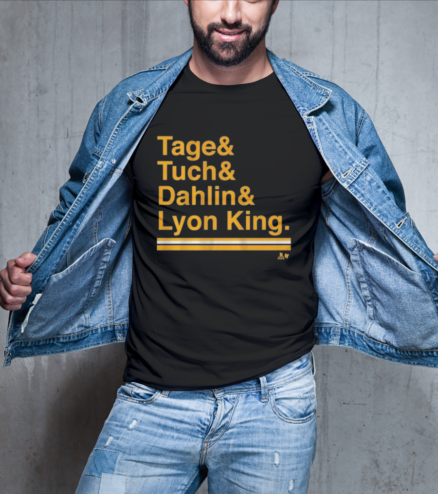 Tage Tuch Dahlin Lyon King Buffalo Hockey Ampersand T-Shirt