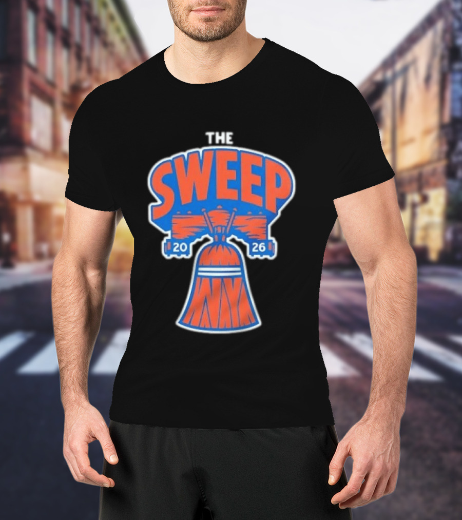 New York Knicks The Sweep 2026 Liberty Bell Motif T-Shirt