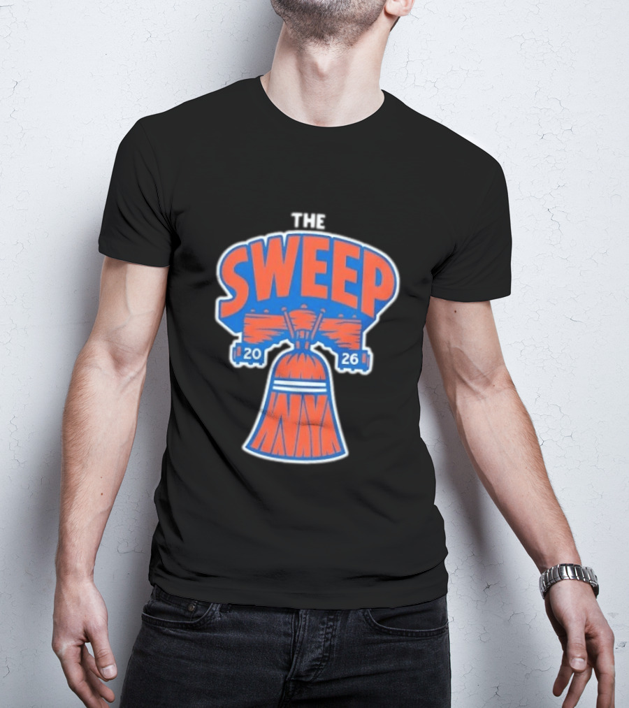 New York Knicks The Sweep 2026 Liberty Bell Motif T-Shirt