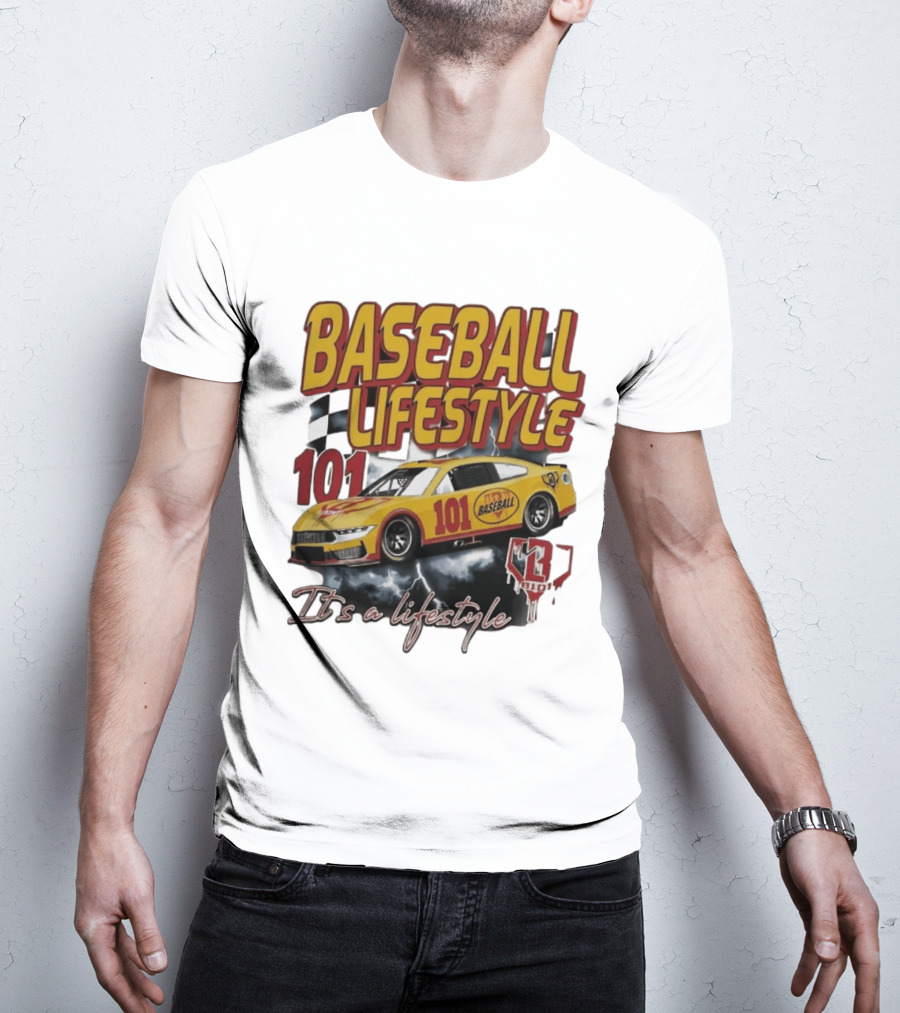 Baseball Lifestyle 101 Racing Car It's A Lifestyle 43RPM T-Shirt