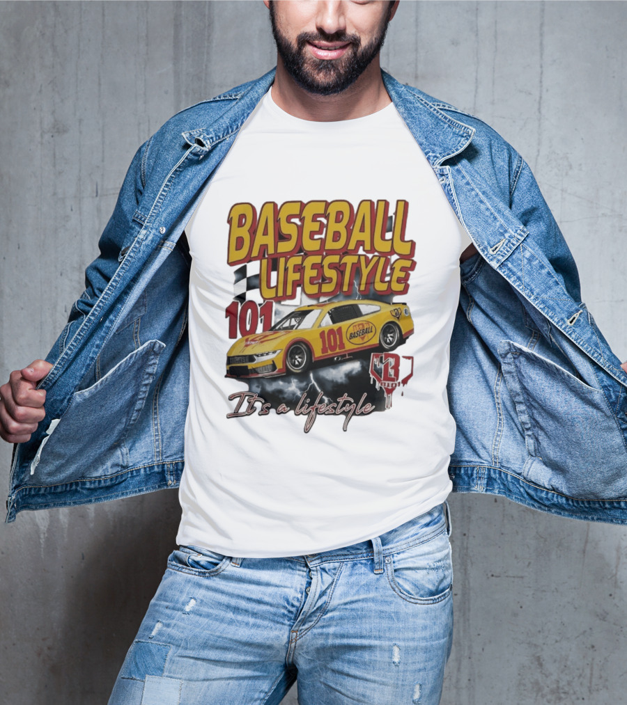Baseball Lifestyle 101 Racing Car It's A Lifestyle 43RPM T-Shirt