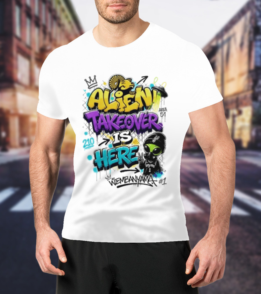 Alien Takeover Is Here Wembanyama T-Shirt