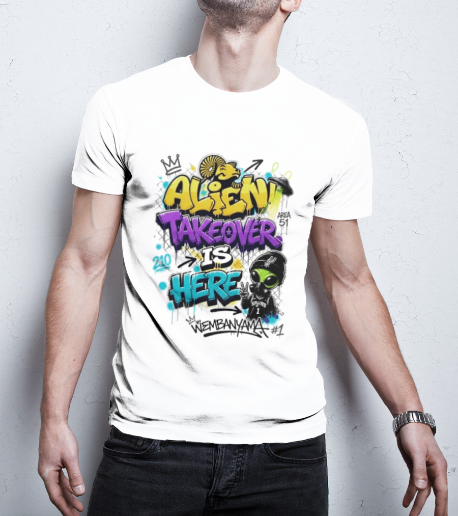 Alien Takeover Is Here Wembanyama T-Shirt