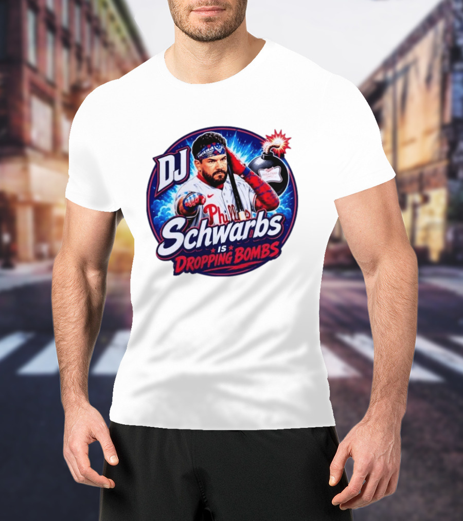 DJ Schwarbs Phillies Dropping Bombs T-Shirt