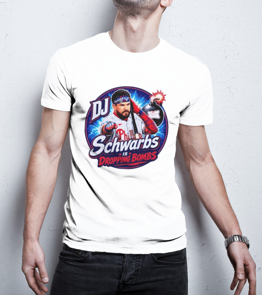 DJ Schwarbs Phillies Dropping Bombs T-Shirt