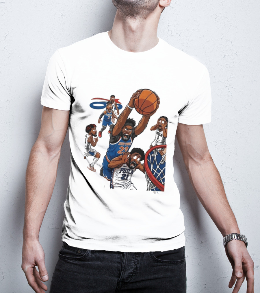 Josh Hart Monster Dunk New York Knicks Basketball Player Epic Slam T-Shirt
