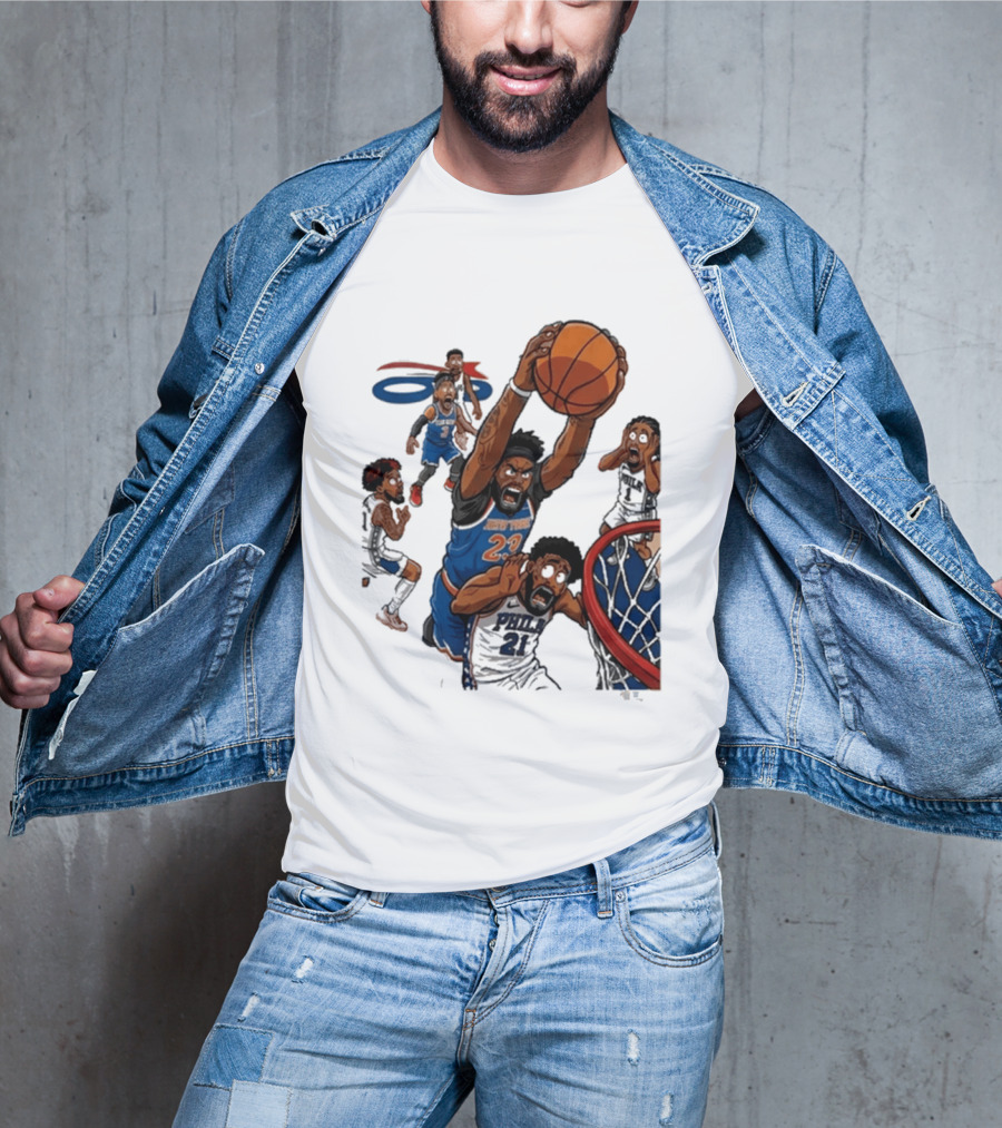 Josh Hart Monster Dunk New York Knicks Basketball Player Epic Slam T-Shirt