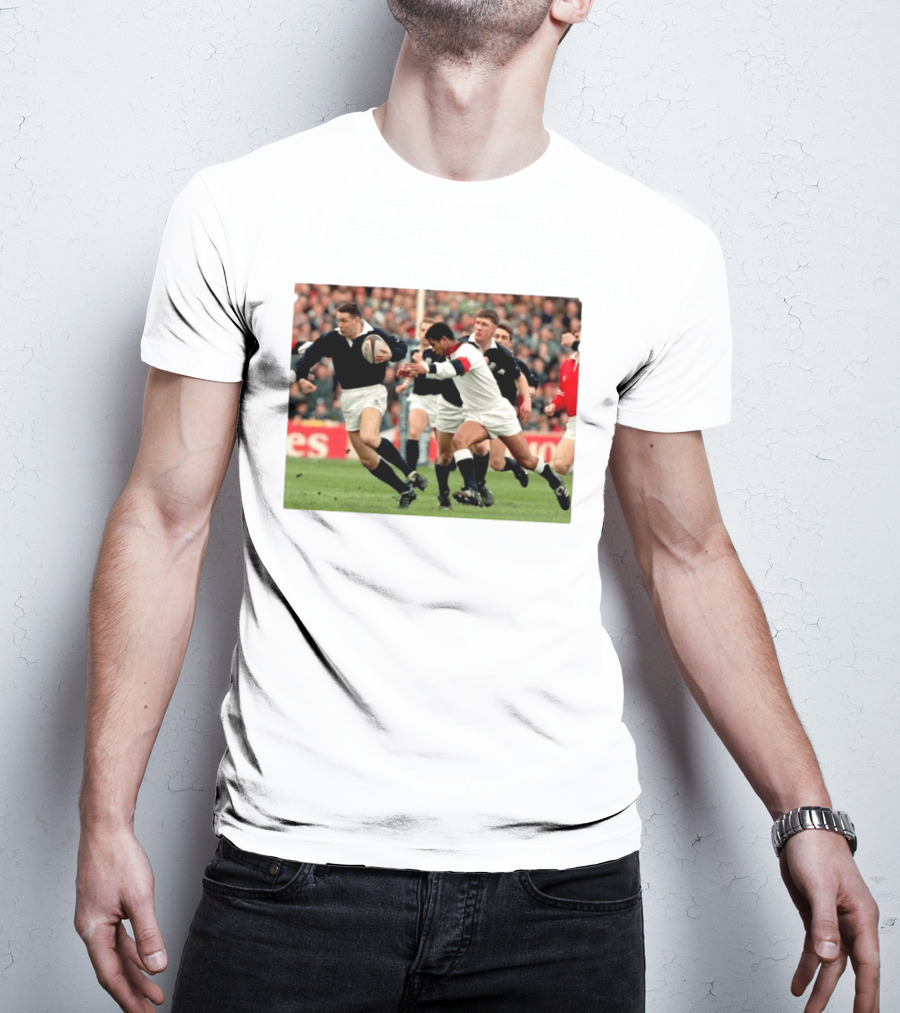 Scott Hastings Iconic Scotland Rugby Moment With Brother Gavin Against England T-Shirt