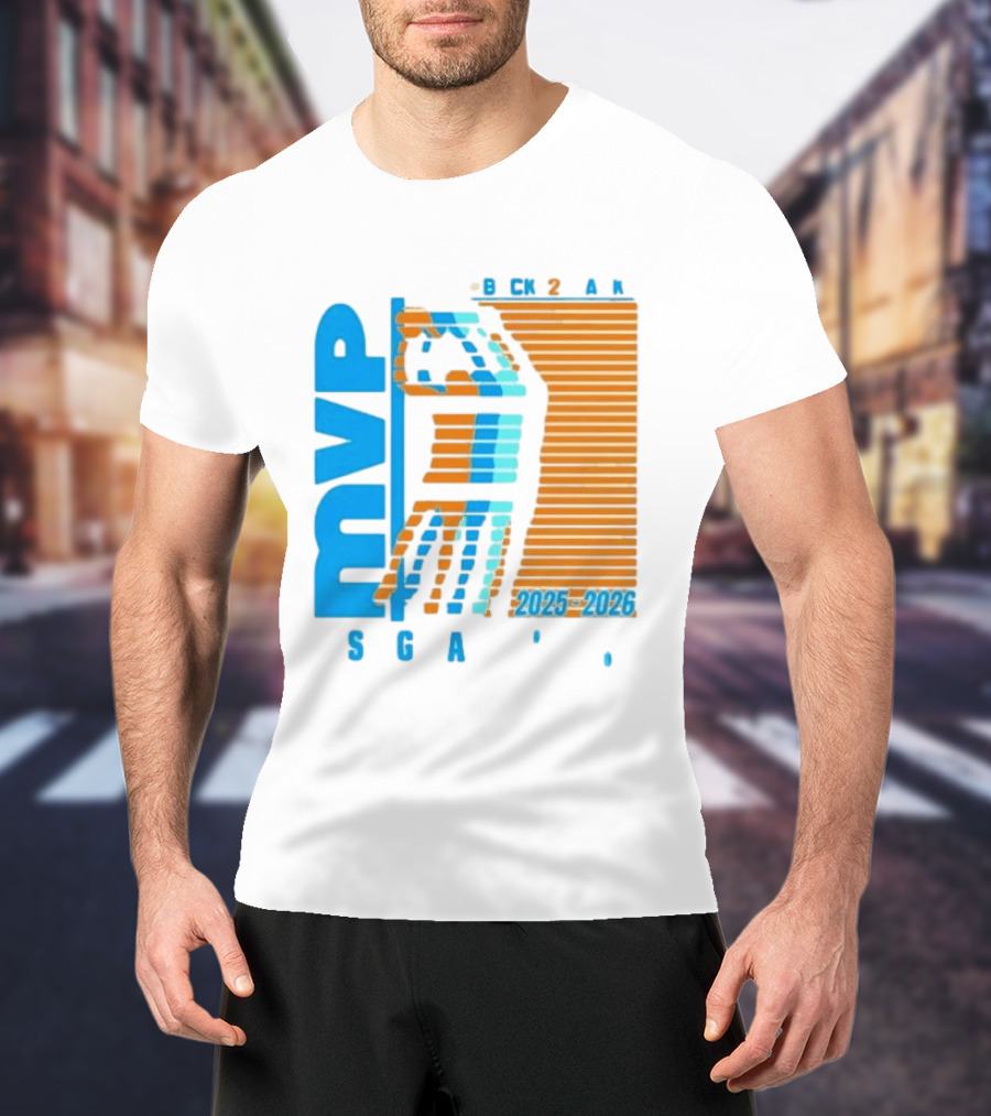 Shai Gilgeous Alexander Back 2 Back MVP 2025 2026 SGA T-Shirt