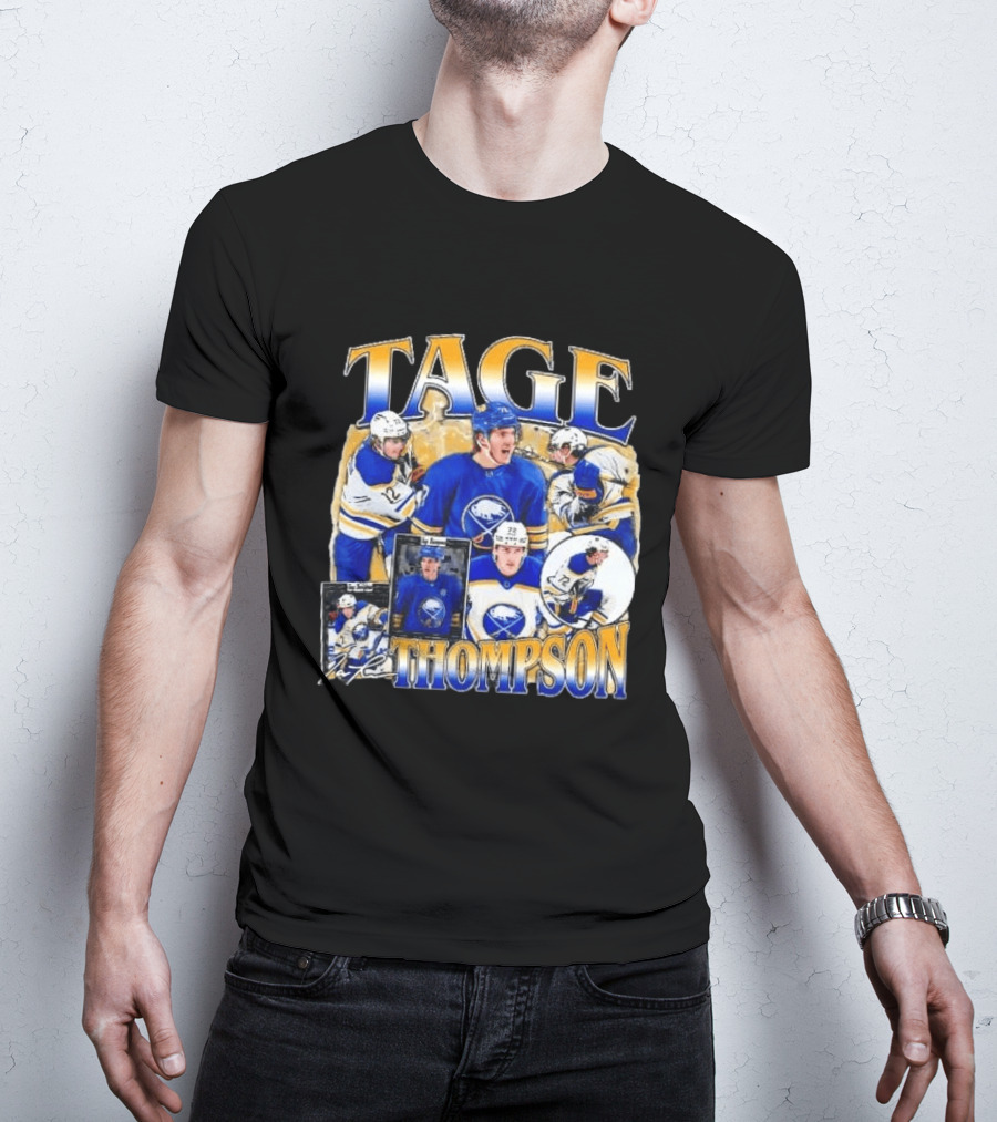 Tage Thompson Buffalo Sabres Hockey Collage T-Shirt