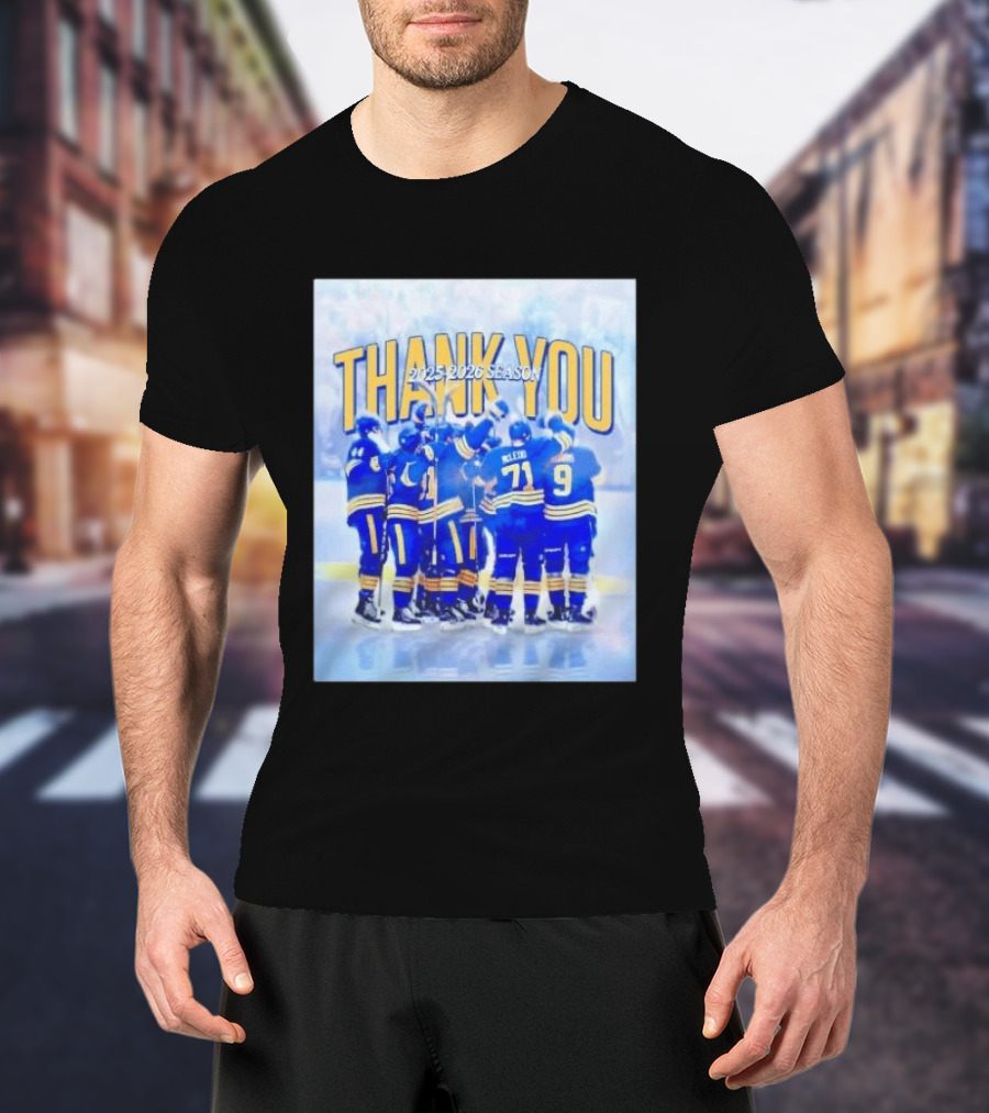 Buffalo Sabres Thank You 2025 2026 Season Players T-Shirt
