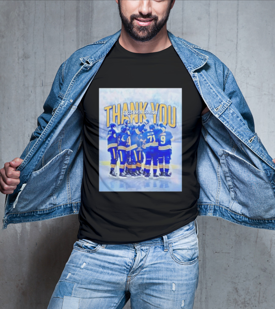 Buffalo Sabres Thank You 2025 2026 Season Players T-Shirt