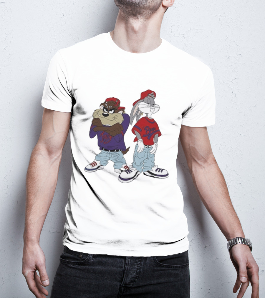Bugs Bunny Taz Hip Hop Style Kriss Kross Outfits T-Shirt