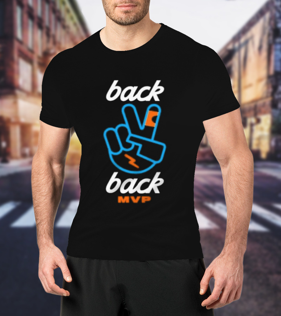 Back 2 Back MVP Piece Hand Shai Gilgeous Alexander T-Shirt