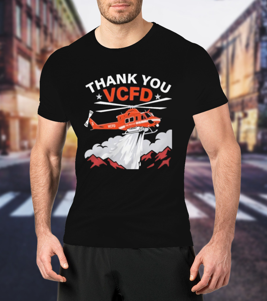 Thank You VCFD Helicopter Rescue T-Shirt