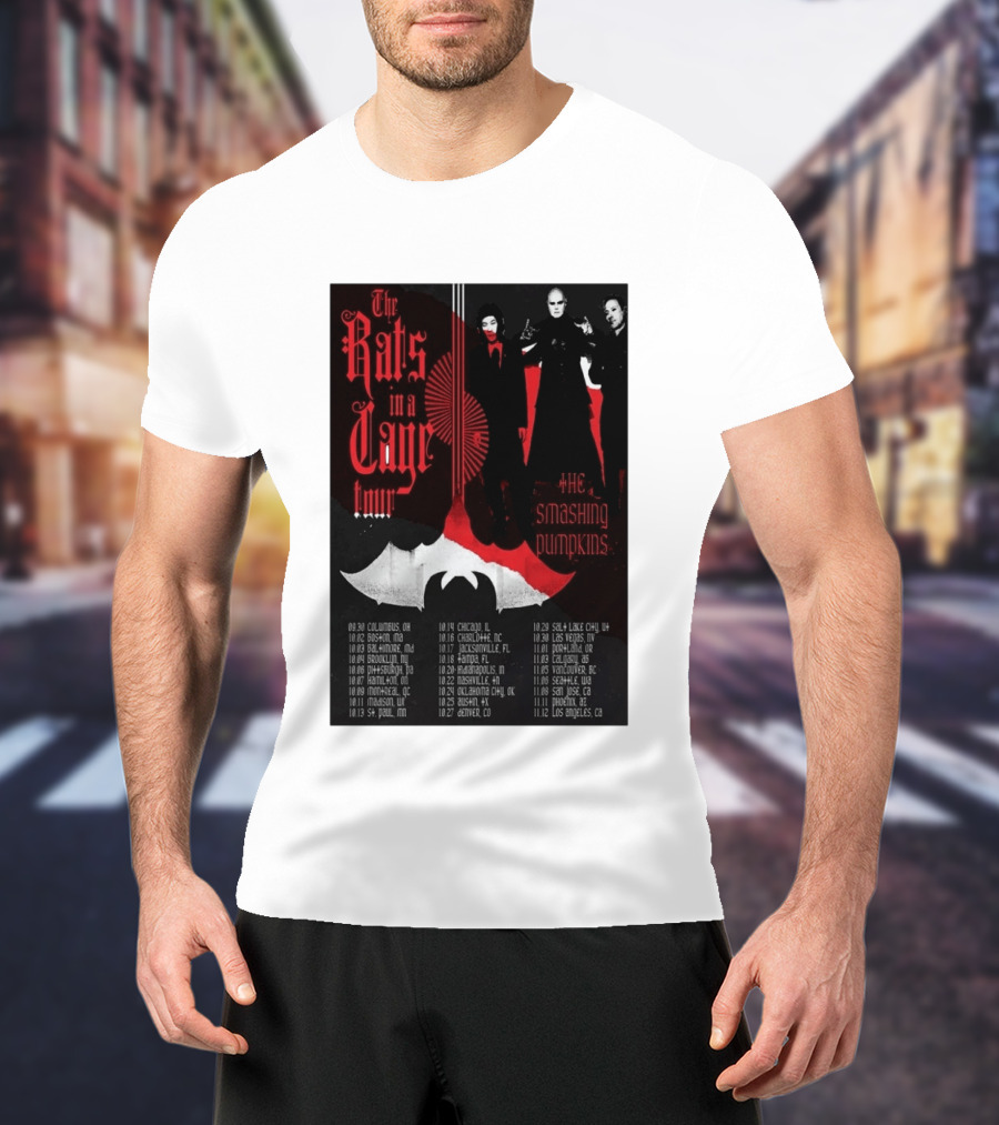 The Smashing Pumpkins Rats In A Cage Tour 2026 T-Shirt