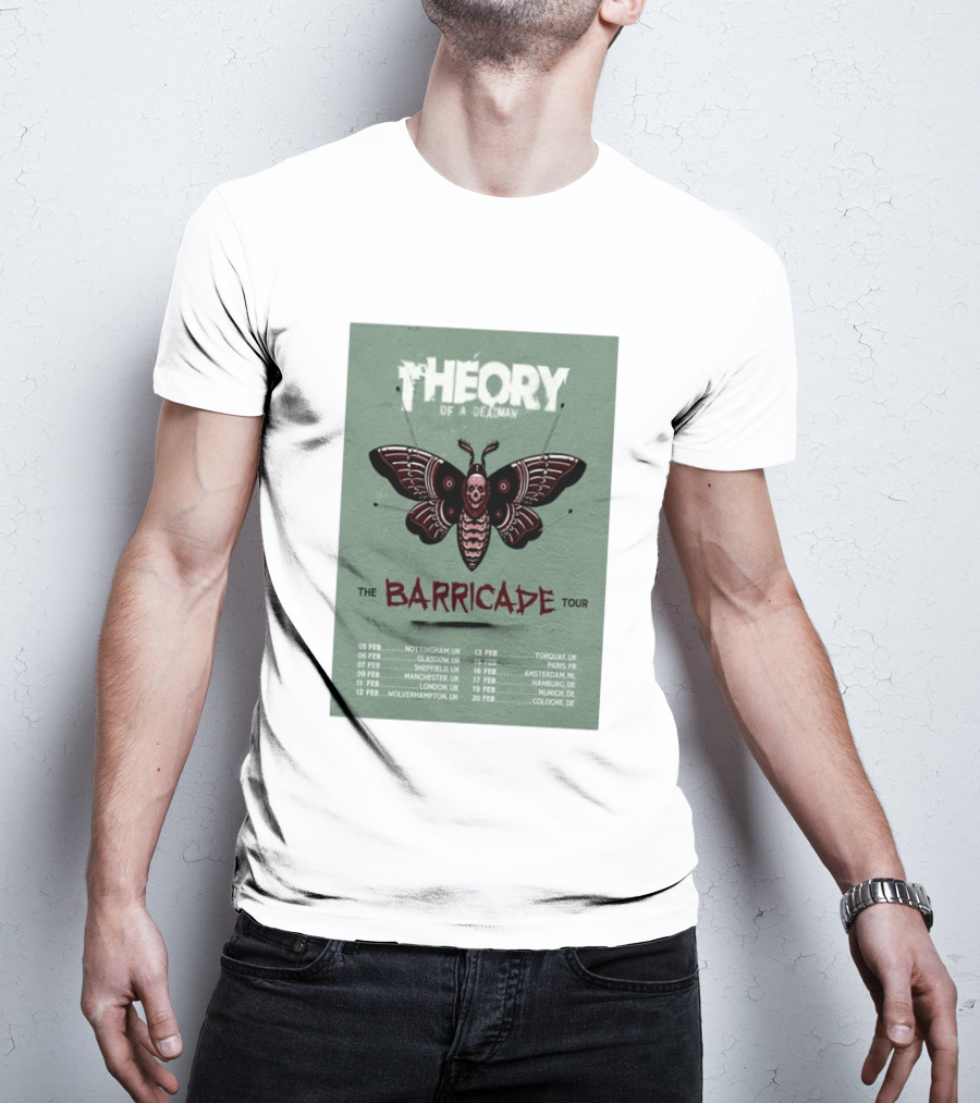 Theory Of A Deadman The Barricade Tour 2027 Dates And Locations T-Shirt