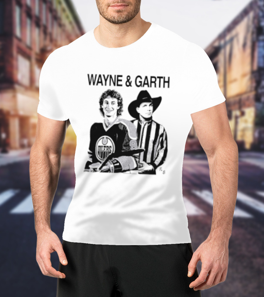 Wayne And Garth Hockey Cowboy Fusion T-Shirt