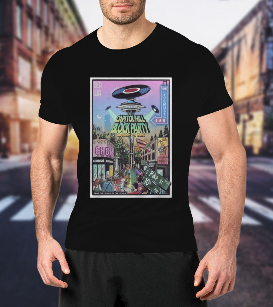 Capitol Hill Block Party 2026 Seattle Live Music August 5 9 T-Shirt