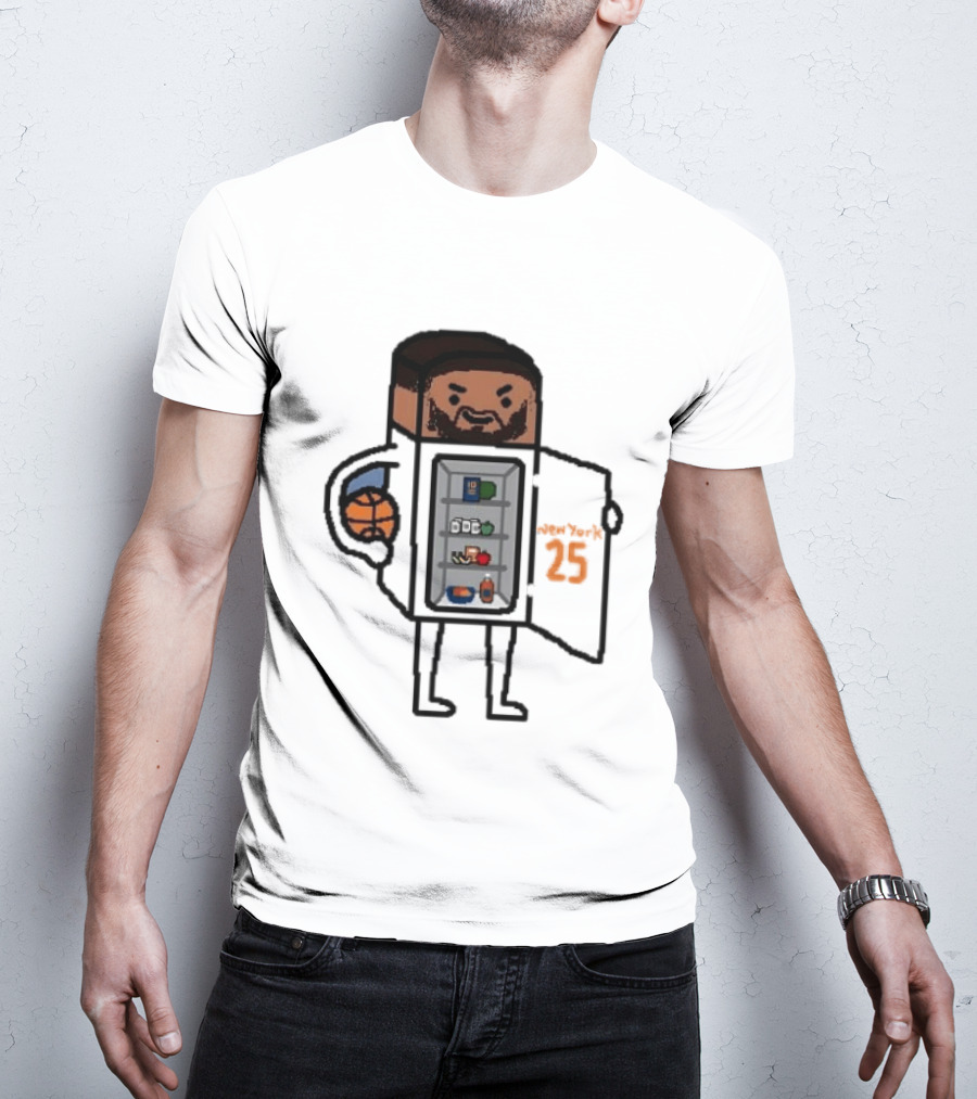 Mikal Bridges Fridge Doodle Knicks Basketball T-Shirt
