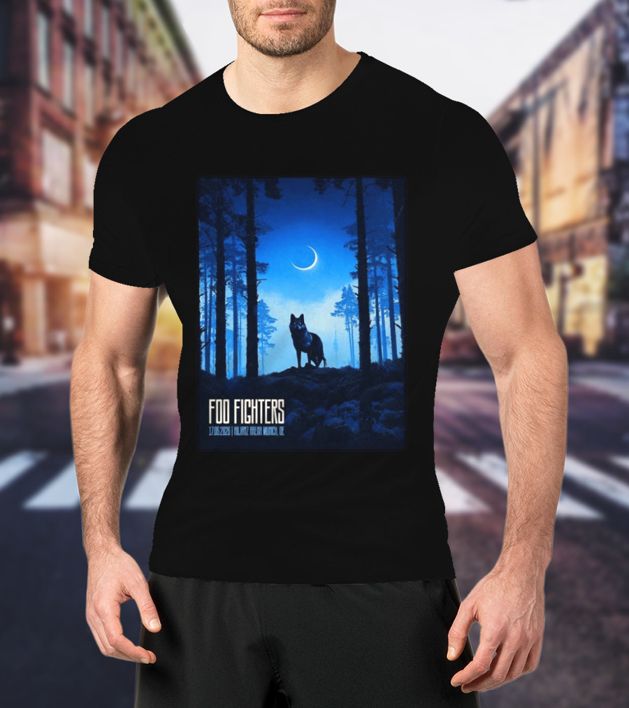 Foo Fighters 17 June 2026 Allianz Arena Munich Germany The Wolf T-Shirt