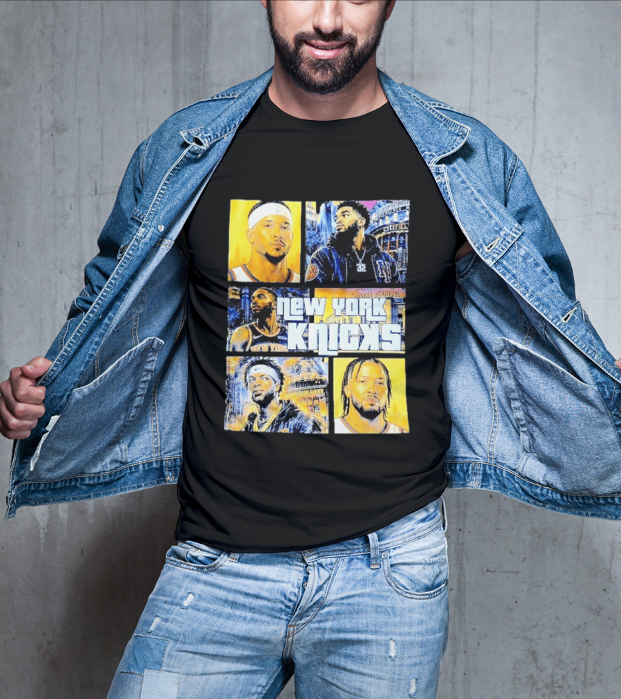 New York Knicks Yankee Stadium Cuffel Street Basketball Collaboration T-Shirt