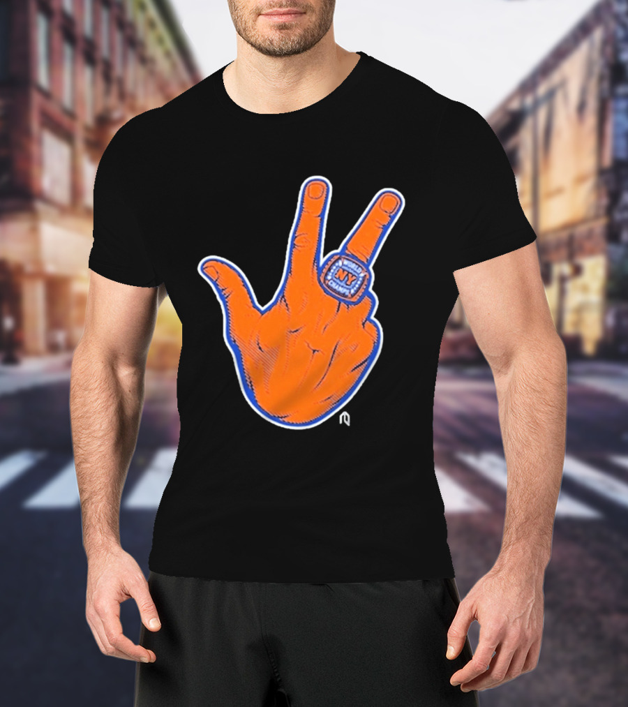 World Champion NY Ring Finger Gesture T-Shirt