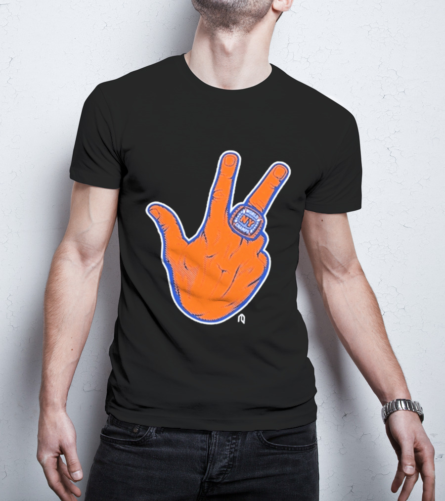 World Champion NY Ring Finger Gesture T-Shirt