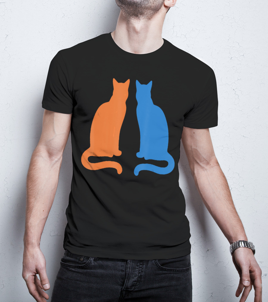 Surviving Cat Support Animals Silhouette Duo T-Shirt