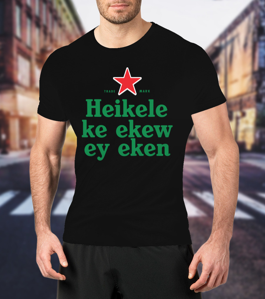 Heikelekeekeweyeken Trade Mark Red Star Parody Sublimation Dryfit T-Shirt