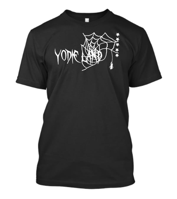 Yodie Land Spider Web Stars Black White T-Shirt