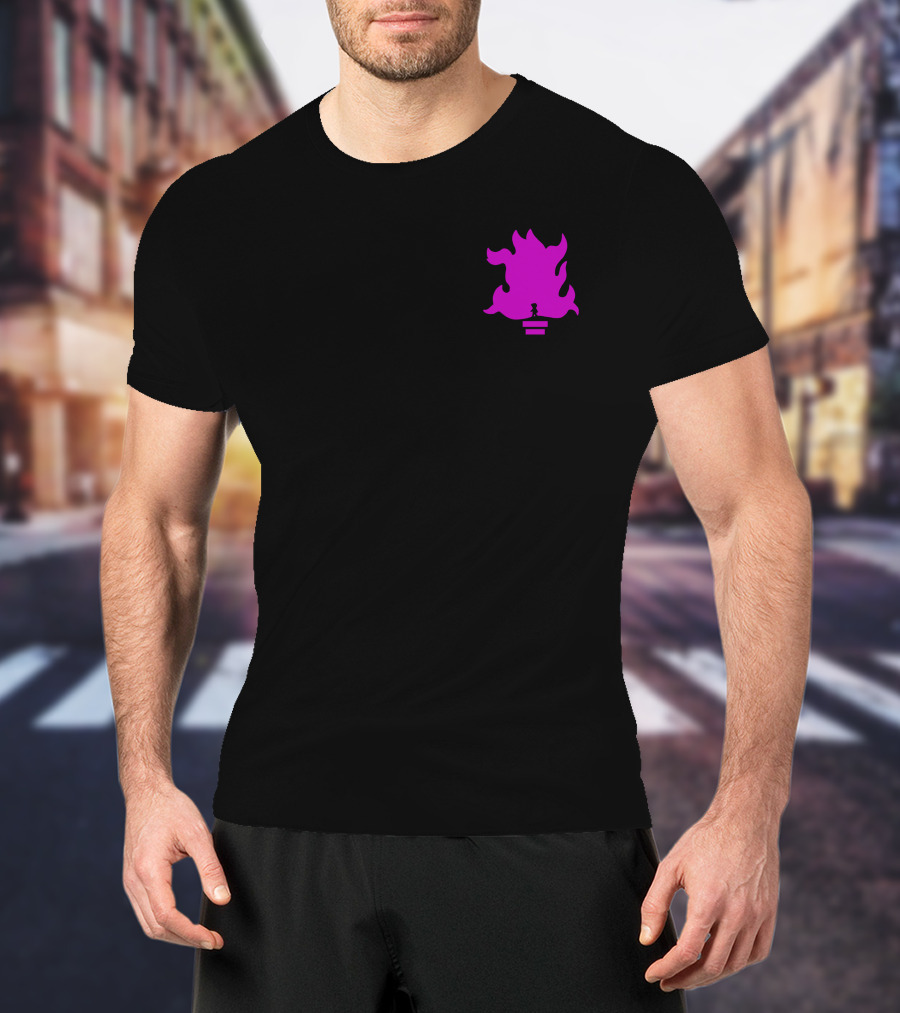 Lil Grian Purple Torch Flame Pixel T-Shirt