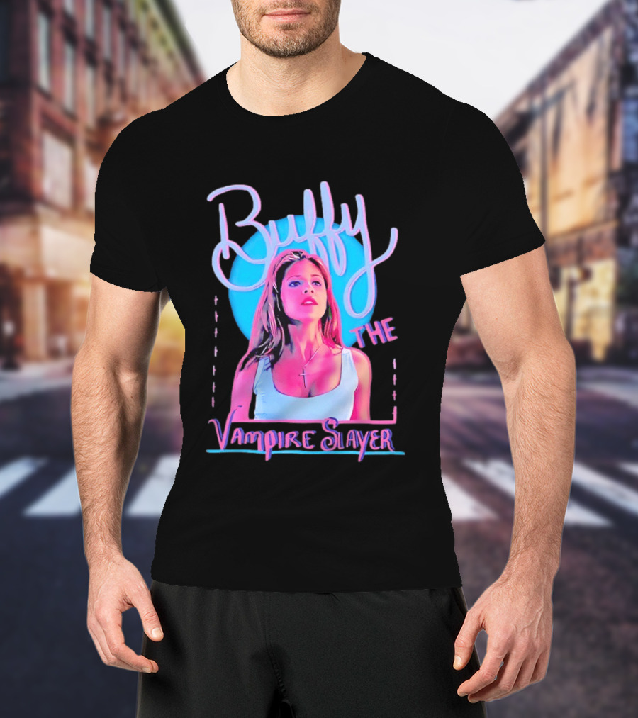 Buffy The Vampire Slayer Sarah Michelle Gellar 90s Nostalgia Fashion Icon Retro 90s T-Shirt