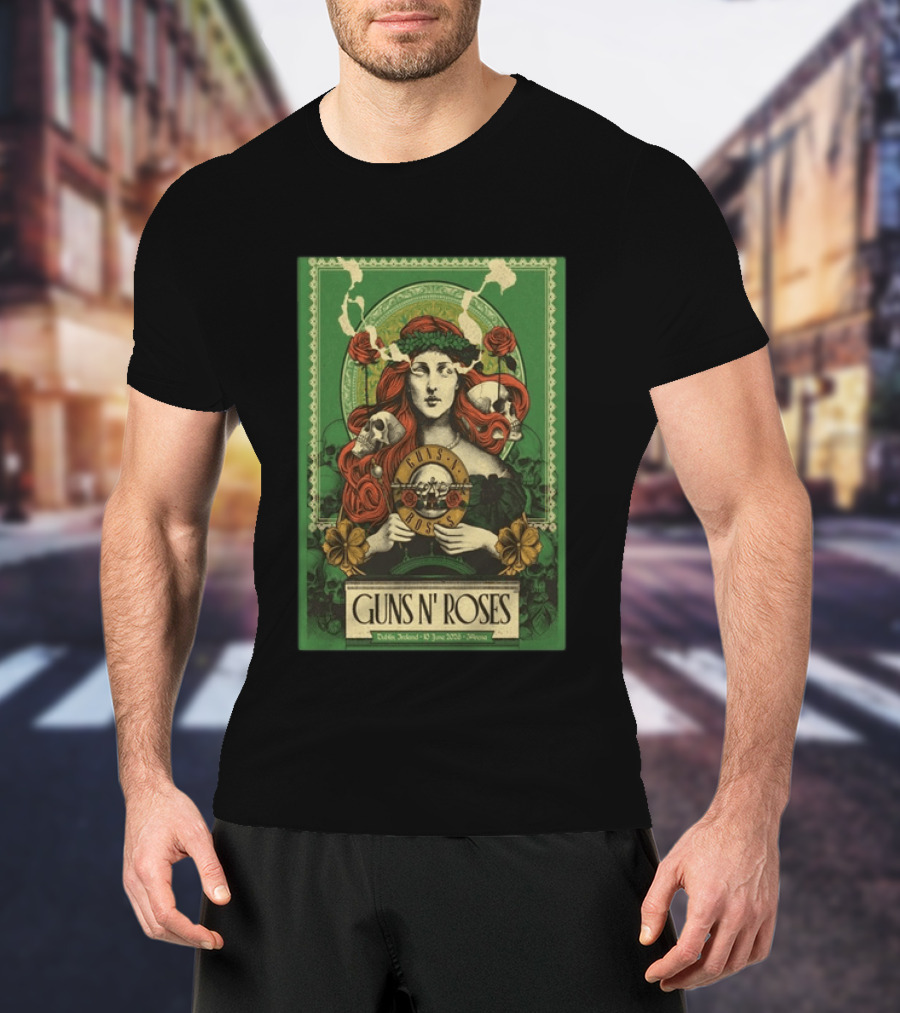 Guns N' Roses Dublin Ireland June 10 2026 Athena T-Shirt