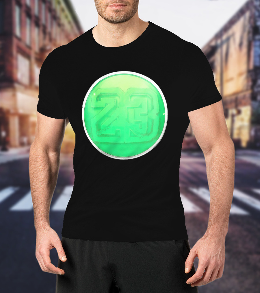Michael Jordan 23 Green Basketball T-Shirt