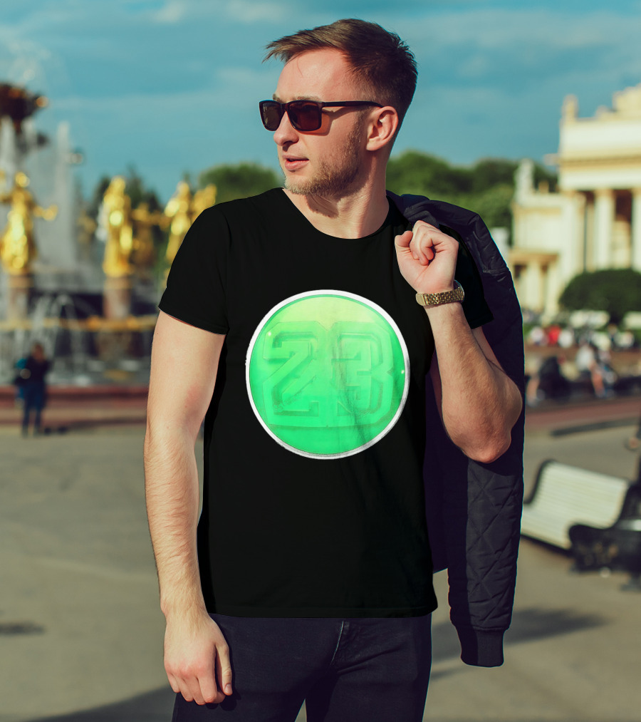 Michael Jordan 23 Green Basketball T-Shirt