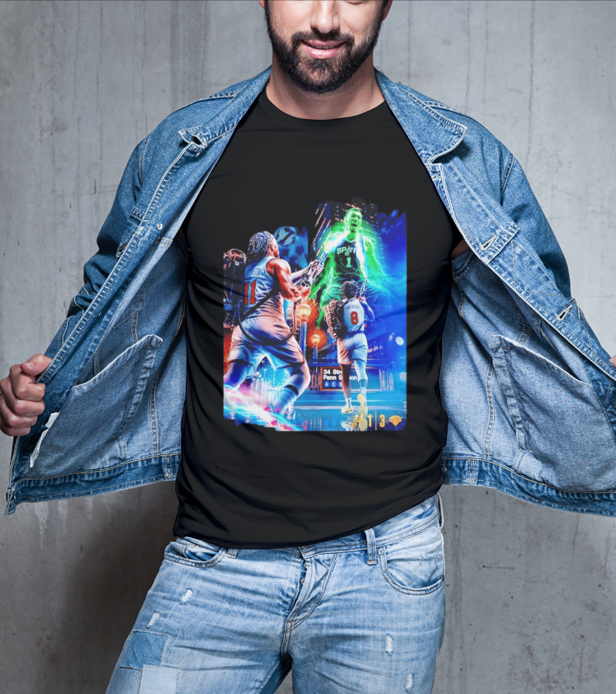 OG Anunoby 33 PTS 4 REB 7 3PM Knicks Comeback Vs Spurs At 34 Street Penn Station T-Shirt