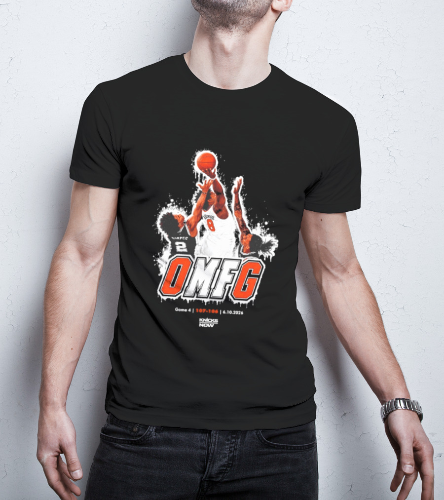 OMFG OG Anunoby New York Knicks Basketball Game 4 107 106 Knicks Now T-Shirt