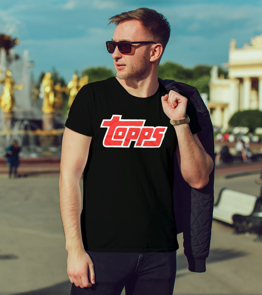 Topps Baseball Card Company Retro Red T-Shirt