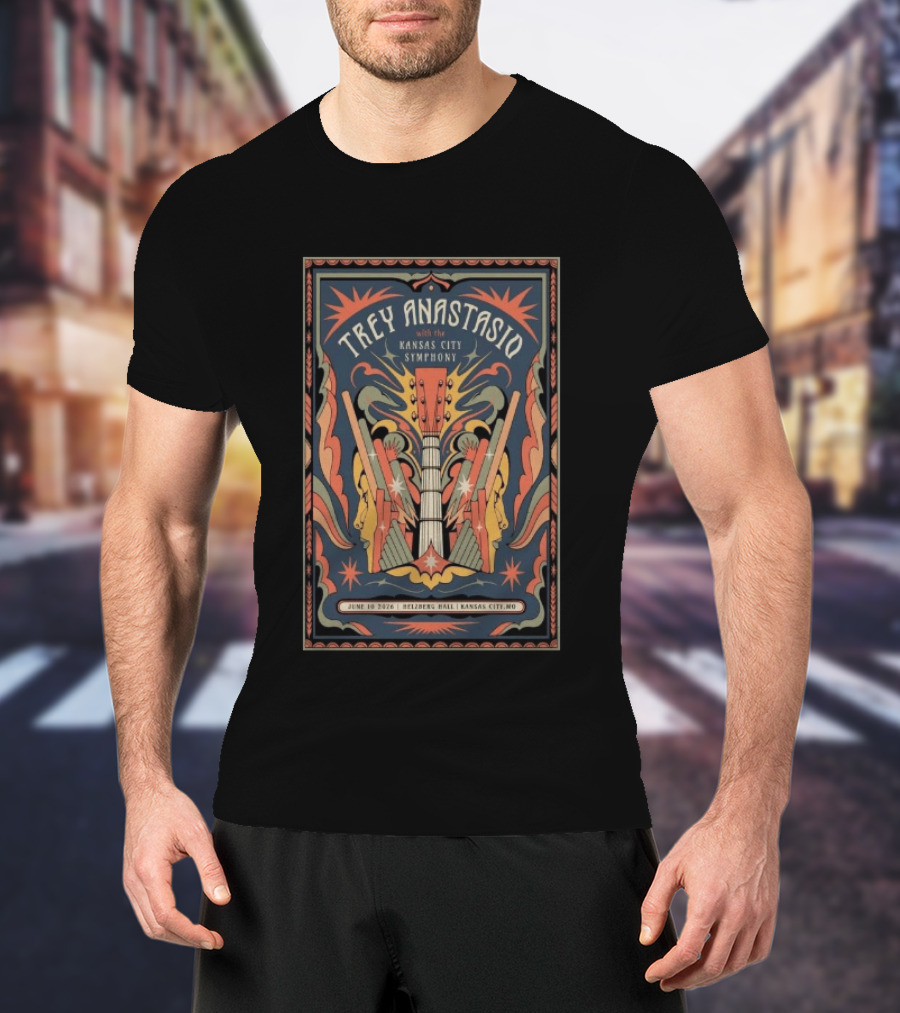 Trey Anastasio With The Kansas City Symphony June 10 2026 Helzberg Hall Kansas City MO T-Shirt