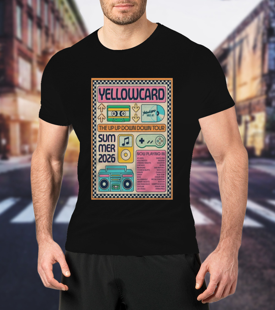 Yellowcard The Up Up Down Down Tour Summer 2026 New York June 11 Event T-Shirt