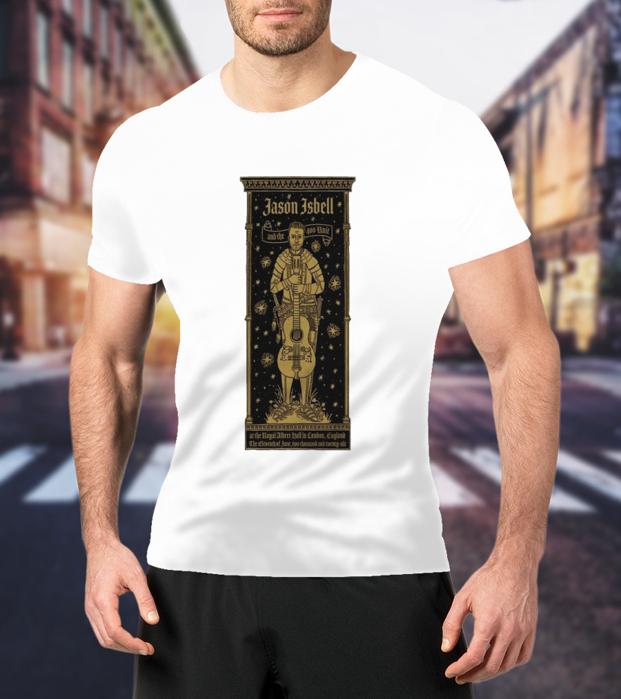 Jason Isbell And The 400 Unit Royal Albert Hall London 11th June 2026 Stars And Guitar T-Shirt