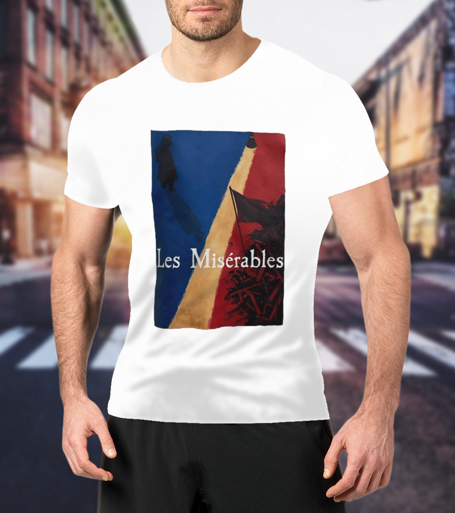Les Misérables Barricade Tricolor Shadow And Flag Scenery T-Shirt
