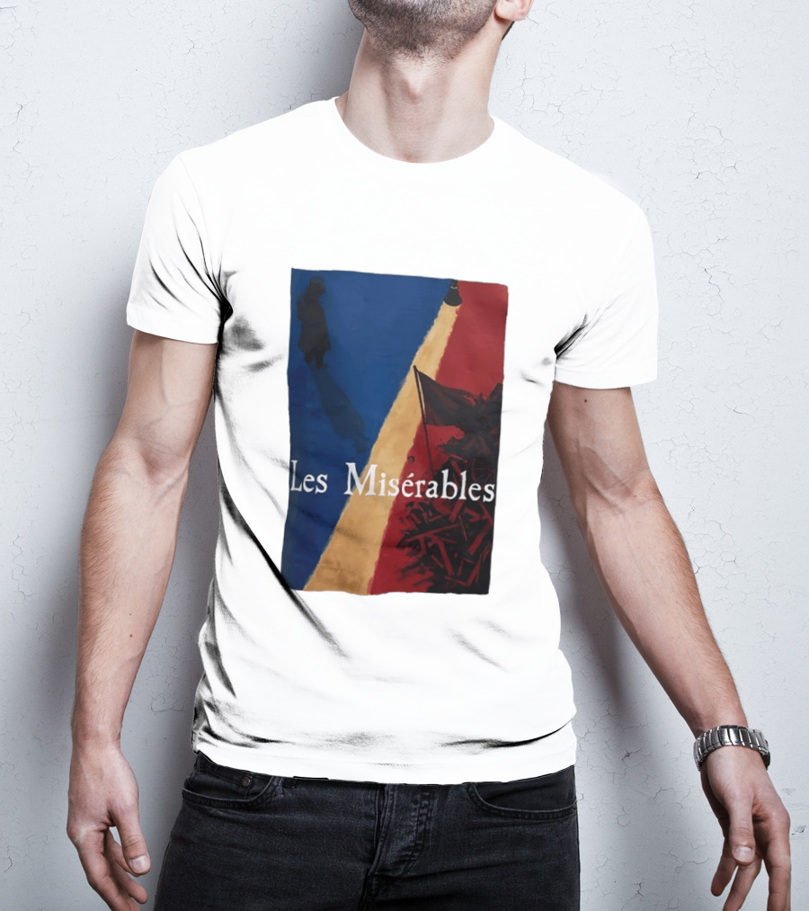 Les Misérables Barricade Tricolor Shadow And Flag Scenery T-Shirt