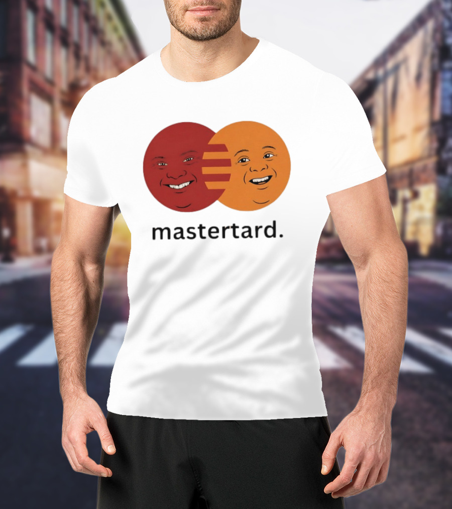 Mastertard Meme Funny Smile Parody Circles T-Shirt