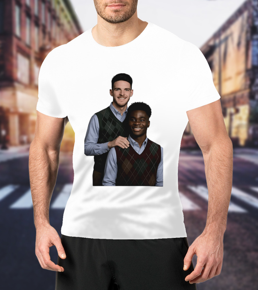 Saka Declan Rice Step Brother Arsenal FC Football Duo T-Shirt