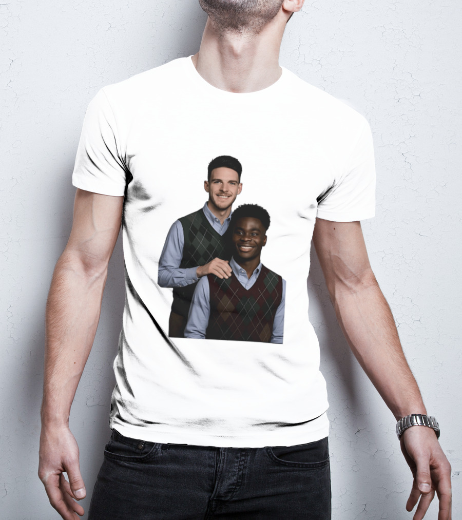 Saka Declan Rice Step Brother Arsenal FC Football Duo T-Shirt