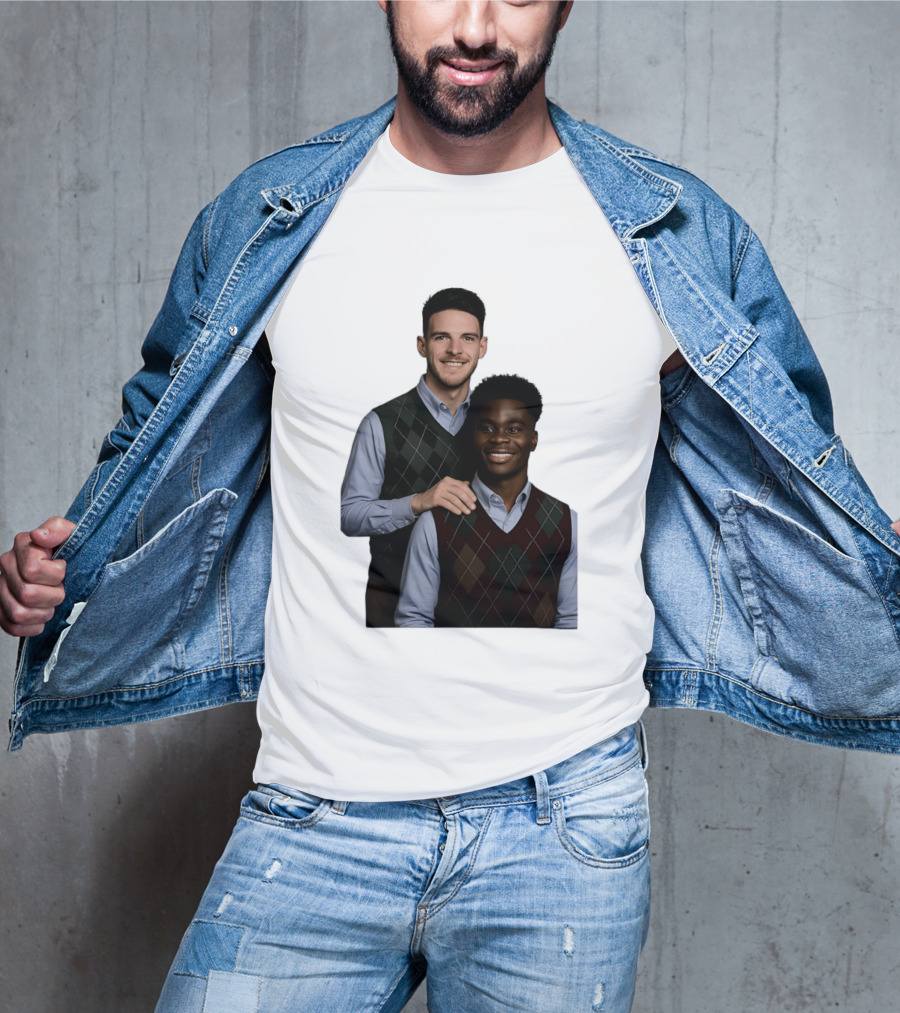 Saka Declan Rice Step Brother Arsenal FC Football Duo T-Shirt