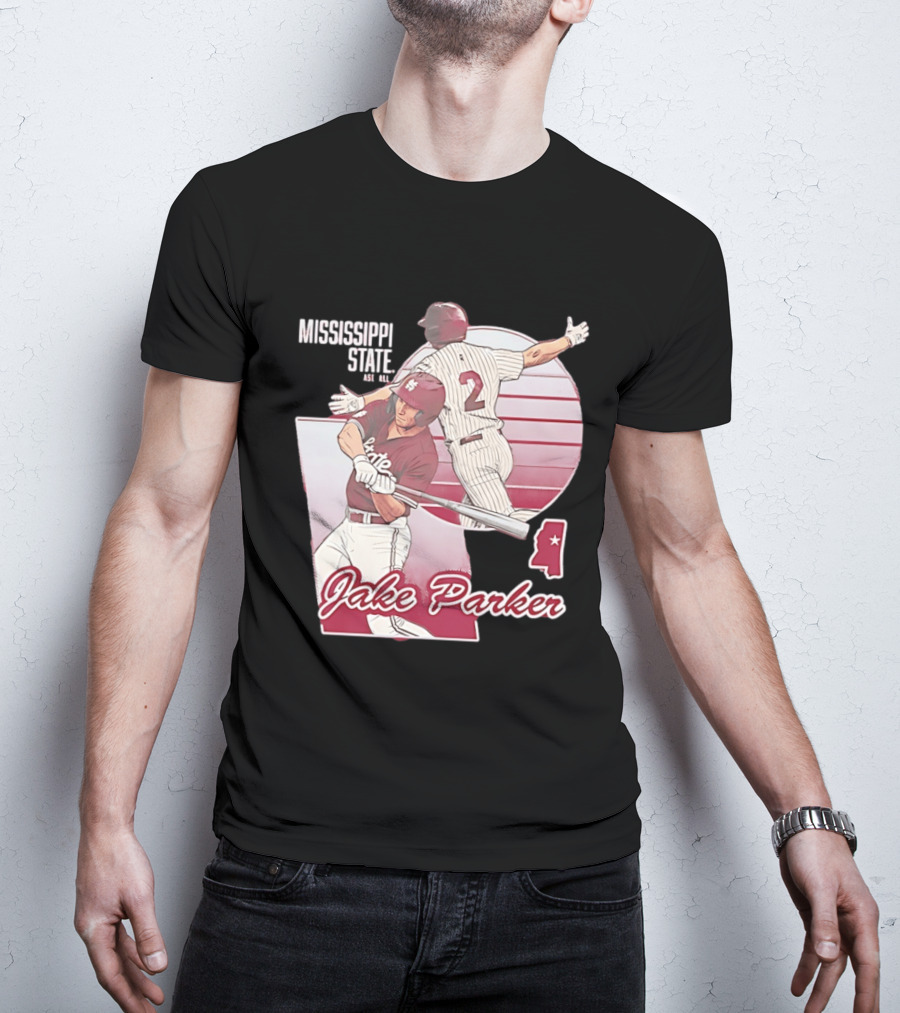 Mississippi State Jake Parker Baseball T-Shirt