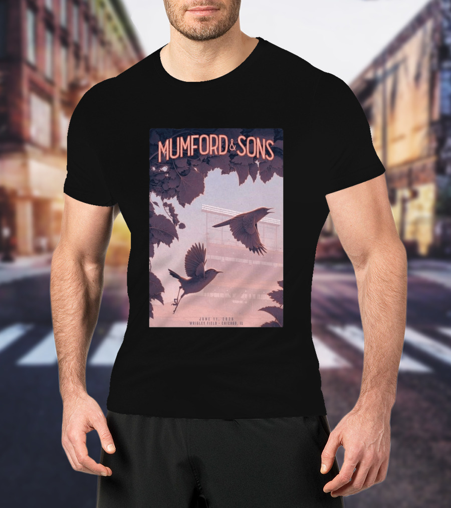 Mumford And Sons Wrigley Field Chicago June 11 2026 T-Shirt